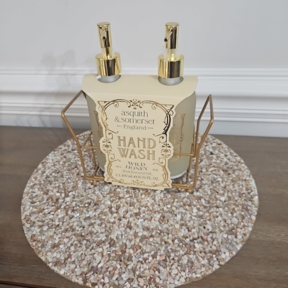 2 Pack With Display Asquith & Somerset Wild Honey Hand Wash NWT 16.56 Oz Each